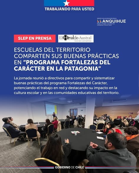 Escuelas de Puerto Varas, Llanquihue, Frutillar y Los Muermos comparten sus buenas prácticas en “Programa Fortalezas del Carácter en la Patagonia”