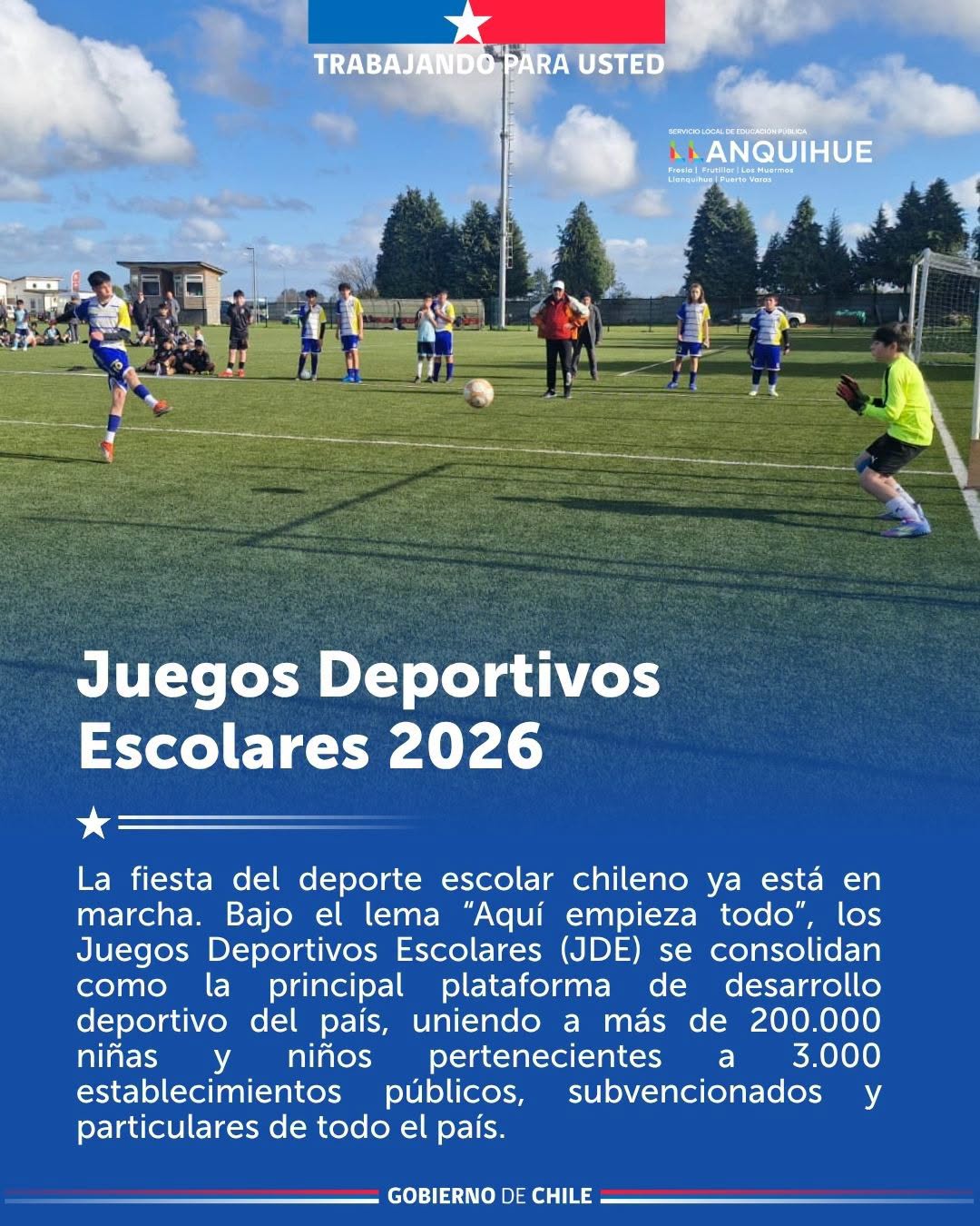 ¡Juegos Deportivos Escolares 2026 en marcha!