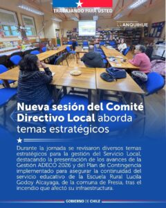 Nueva sesión del Comité Directivo Local abordó temas estratégicos para SLEP Llanquihue