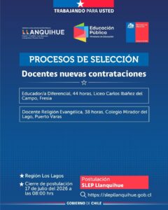 ¡Postula para cubrir vacantes docentes!