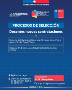 ¡Postula para cubrir vacantes docentes!