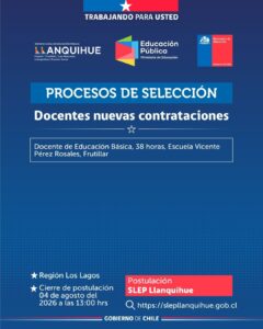 ¡Postula para cubrir vacantes docentes!
