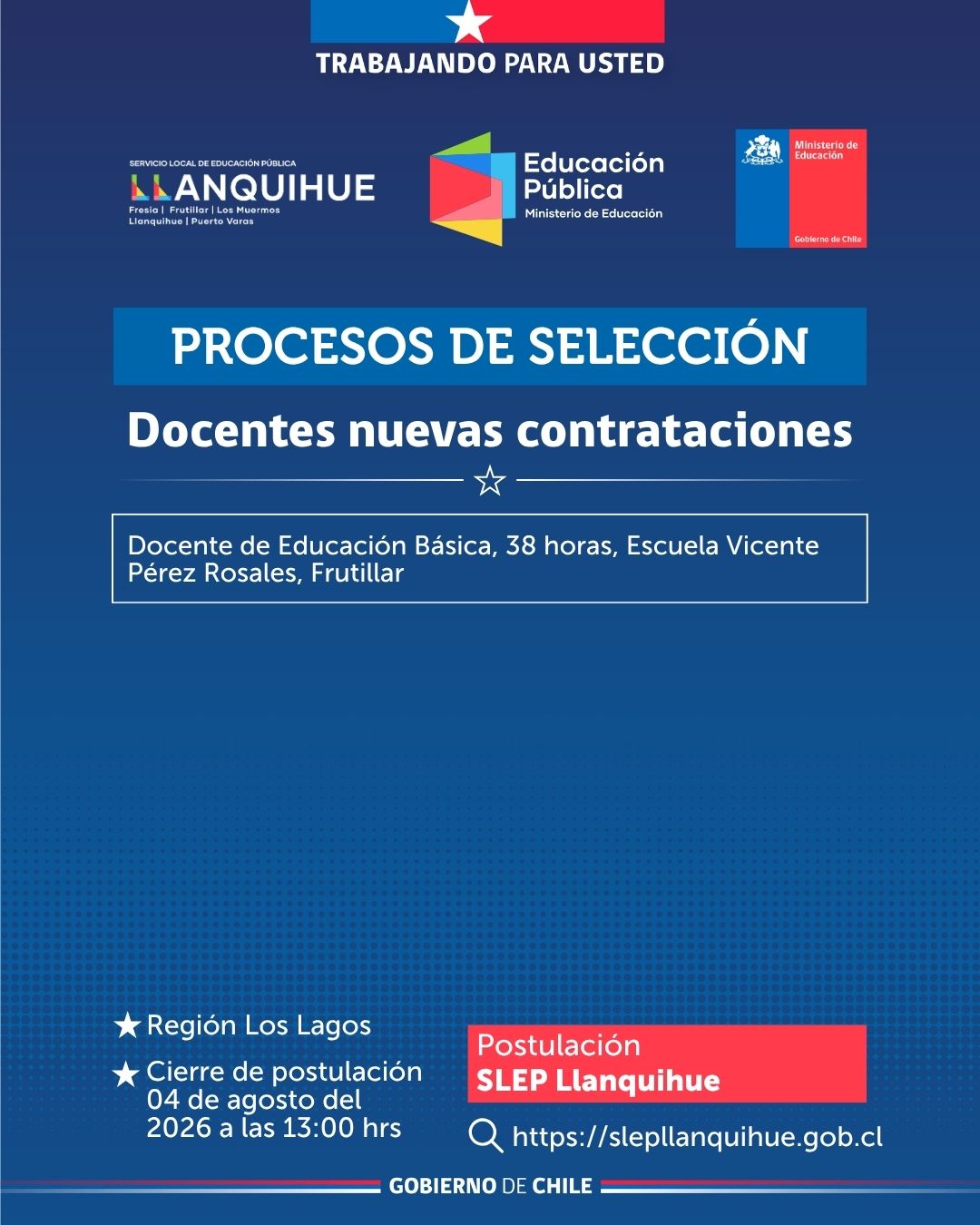 ¡Postula para cubrir vacantes docentes!