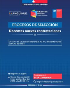 ¡Postula para cubrir vacantes docentes!