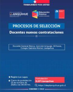 ¡Postula para cubrir vacantes docentes!